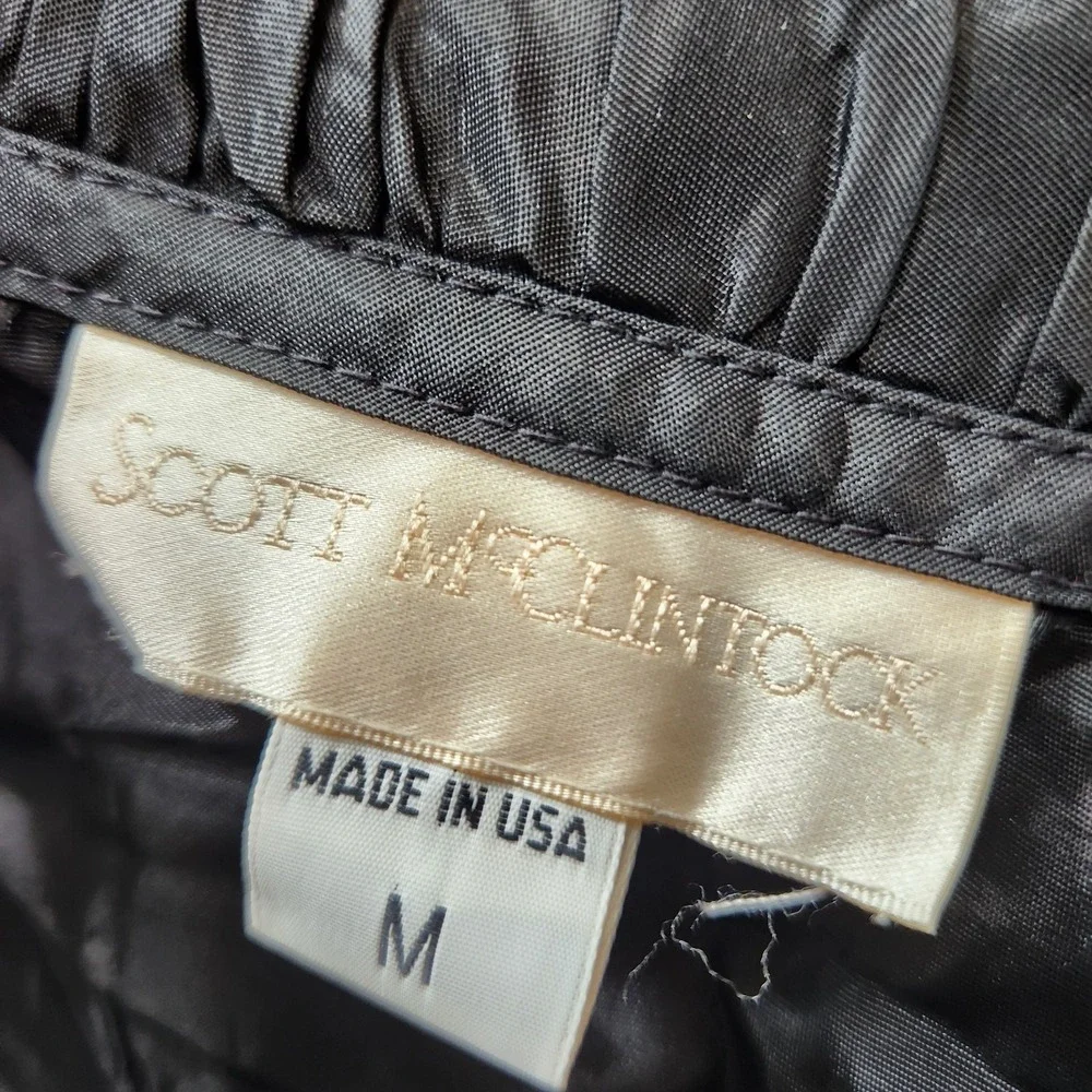 Vintage 1980s Scott McClintock Black Evening Jacket NOS Deadstock Ruffle Collar - Picture 7 of 14